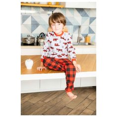 Пижама Веселый Малыш размер 92, красный