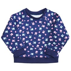 Свитшот Веселый Малыш размер 74, синий