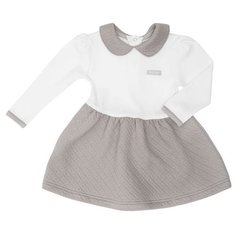 Платье lucky child размер 22 (68-74), бежевый