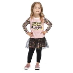 Платье lucky child размер 26 (86-92), розовый