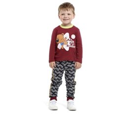 Лонгслив lucky child размер 28 (98-104), бордовый