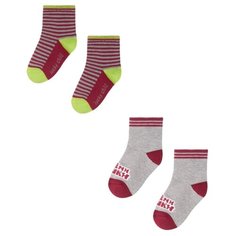 Носки lucky child комплект 2 пары размер 15, серый