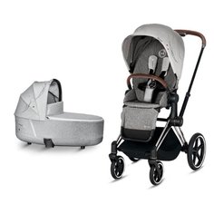 Универсальная коляска Cybex Priam III Koi/Rebellious/Anna K/Birds of Paradise/JS (2 в 1) koi/chrome/brown, цвет шасси: серебристый