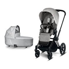 Универсальная коляска Cybex Priam III Koi/Rebellious/Anna K/Birds of Paradise/JS (2 в 1) koi/matte black, цвет шасси: черный