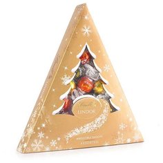 Набор конфет Lindt Lindor Елка Ассорти Золотая 125 г золотистый