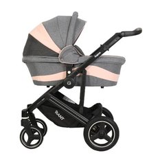 Универсальная коляска RANT Aspen (2 в 1) grey/pink РАНТ