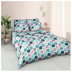 Постельное белье 2-спальное Letto B190 70х70 бязь белый/зеленый