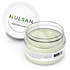 MULSAN Ночной крем для сухой кожи с маслом оливы и экстрактом крапивы Night Olive cream для лица, 75 мл