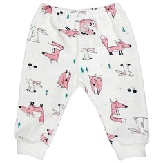 Брюки Веселый Малыш 33140/one размер 74, рыжик/белый