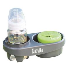 Nuovita Двойной держатель для бутылочек Doppio серый