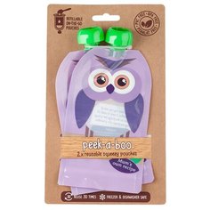 Контейнер Peek-a-boo для пюре 2 шт. фиолетовый