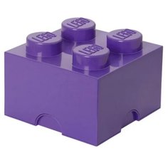 Контейнер LEGO 2х2 Knobs 25х25х18 см (4003) лиловый