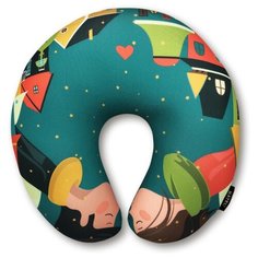 Подушка для шеи RATEL Happy Valentines Day (подушка), kiss