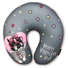 Подушка для шеи RATEL Happy Valentines Day (подушка), Pink glasses