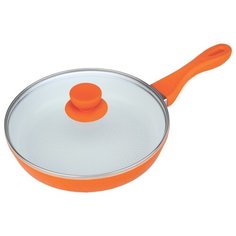 Сковорода Bohmann BH-7022WC 22 см, с крышкой, оранжевый