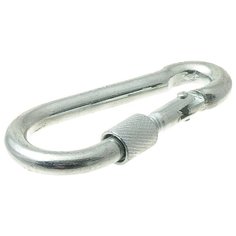 Карабин для поводка собаки V.I.Pet 245S-90M монтажный с гайкой 9 см серебристый