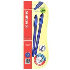 STABILO Набор шариковых ручек Performer Grip (898G/41-2В), синий цвет чернил