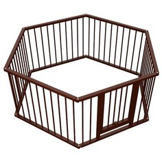 Манеж-ширма Детские мечты Великан 1х2 м темный орех