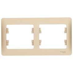 Рамка 2п Schneider Electric GLOSSA GSL000402, титан