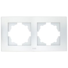 Рамка 2п ABB Cosmo 612-011000-226, алюминиевый