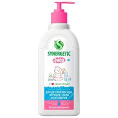 Synergetic Антибактериальный гель для мытья детской посуды, игрушек, сосок и бутылочек 0.5 л с дозатором