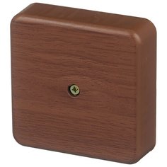 Распределительная коробка IEK КМ41212 наружный монтаж 75x75 мм дуб