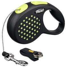 Поводок-рулетка для собак Flexi Design XS тросовый желтый 3 м