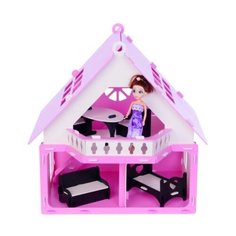 KRASATOYS Дачный домик Варенька 000256, белый/розовый