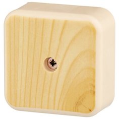 Распределительная коробка IEK КМ41206 наружный монтаж 50x50 мм сосна