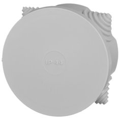 Распределительная коробка IEK KM41237 наружный монтаж 75x75 мм серый RAL 7035