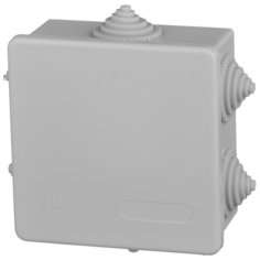Распределительная коробка IEK KM41235 наружный монтаж 85x85 мм серый RAL 7035