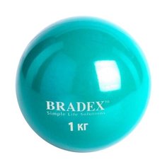 Медбол BRADEX SF 0256, 1 кг зеленый