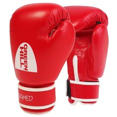 Боксерские перчатки Green hill Hamed (BGH-2036) без таргета красный 10 oz