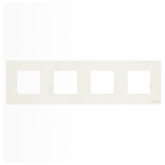 Рамка 4п ABB Zenit 2CLA227400N1102, белый