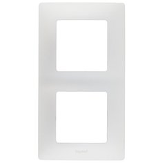 Рамка 2п Legrand Etika 672552, алюминиевый