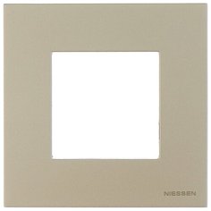 Рамка 1п ABB Zenit 2CLA227100N1901, латунь