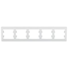 Рамка 5п Schneider Electric GLOSSA GSL000105, белый