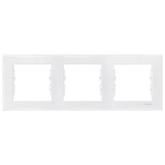 Рамка 3п Schneider Electric SEDNA SDN5800521, белый