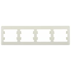 Рамка 4п Schneider Electric GLOSSA GSL000204, бежевый