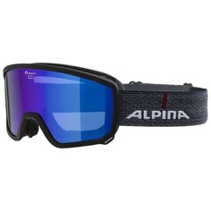 Маска Alpina Scarabeo HM cyl black matt/blue