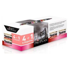 Корм для кошек Purina Pro Plan с курицей, с индейкой 5шт. х 85 г (паштет)