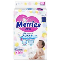 Merries подгузники M (6-11 кг) 64 шт.
