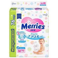 Merries подгузники M (6-11 кг) 76 шт.