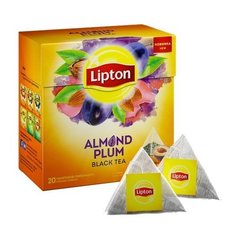 Чай черный Lipton Almond Plum в пирамидках, 20 шт.