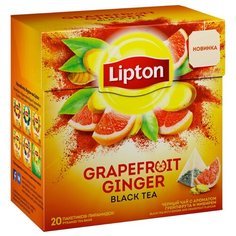 Чай черный Lipton Grapefruit ginger в пирамидках, 20 шт.