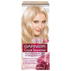 GARNIER Color Sensation Драгоценный жемчуг стойкая крем-краска для волос, 10.21, Перламутровый шелк