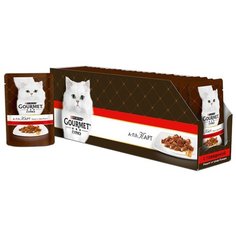 Корм для кошек Gourmet А-ля Карт а-ля Жардинье с говядиной 24шт. х 85 г (кусочки в соусе)