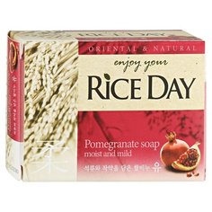 Мыло кусковое CJ Lion Rice Day Экстракт граната и пиона, 100 г
