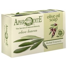 Мыло кусковое Aphrodite Оливковое с листьями оливы, 100 г