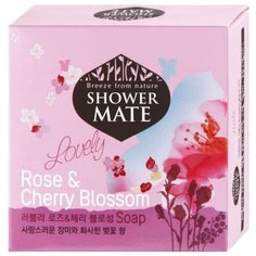 Мыло кусковое Shower Mate Rose & cherry blossom, 100 г